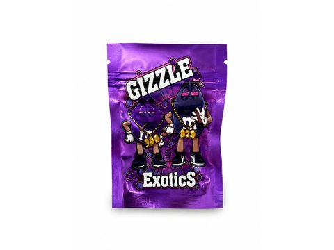 Gizzle Exotics 1g mylar bag