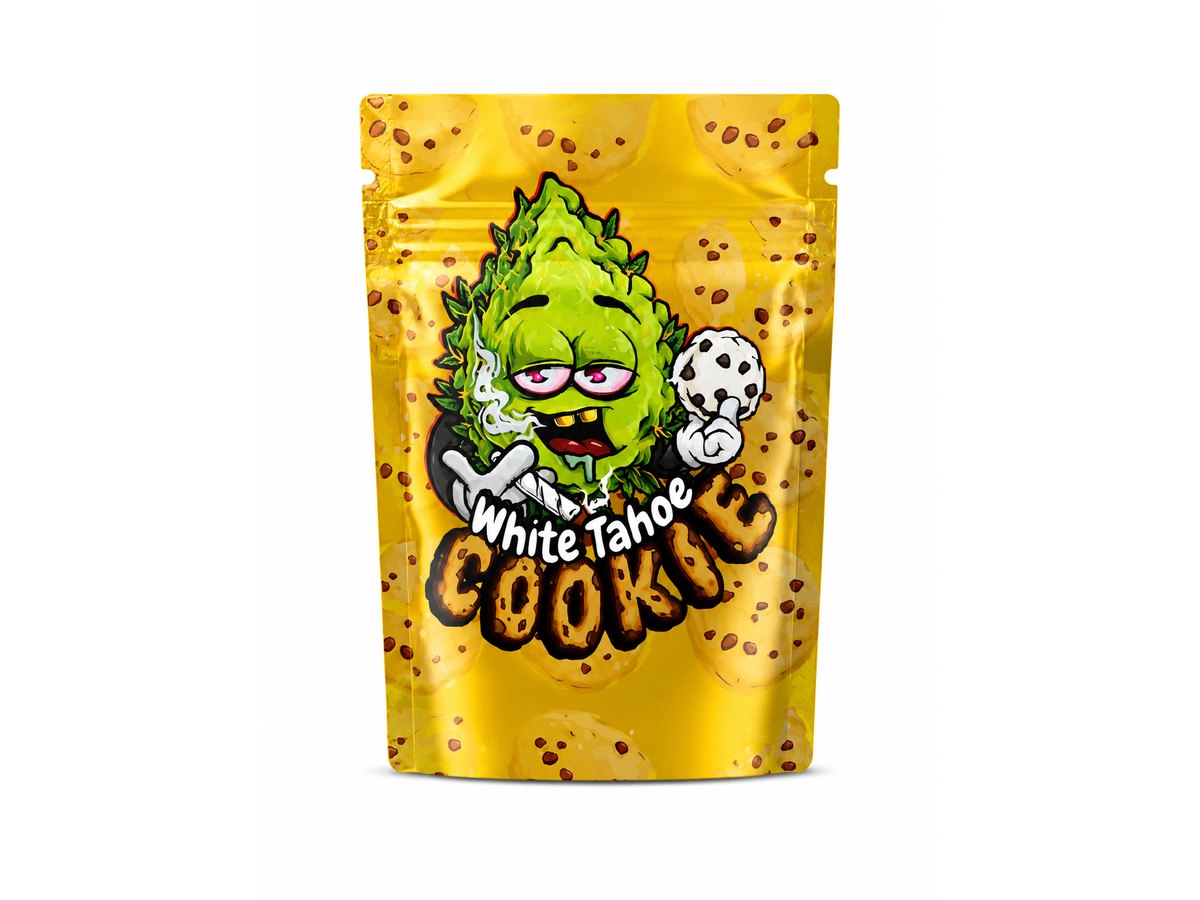 1g Mylar Bags — White Tahoe Cookie — 100 bags of one design
