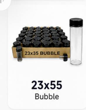 23x55 Bubble Jars 100 count display