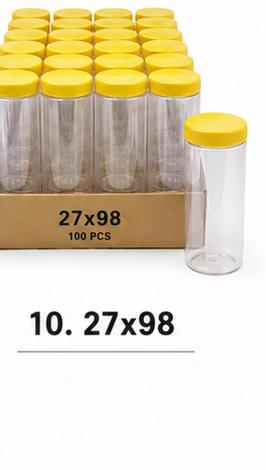 27x98 screw jars, 100 count display