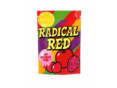 Radical Red 2g mylar bag