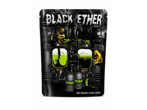 Black Ether 3.5g mylar bag