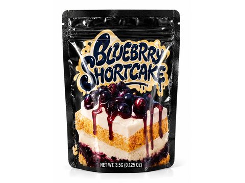Blueberry Shortcake 3.5g mylar bag