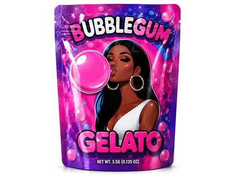 Bubblegum Gelato 3.5g mylar bag