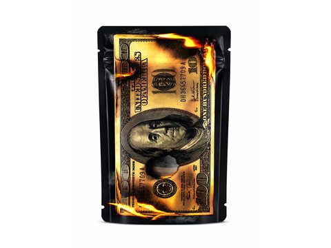 Burning Benjamin 3.5g mylar bag