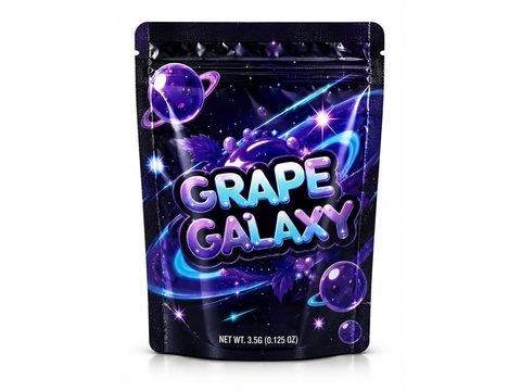 Grape Galaxy 3.5g mylar bag