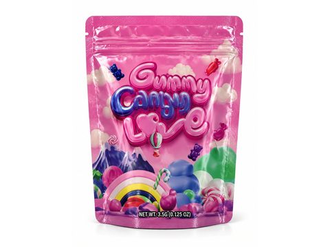 Gummy Candy Love 3.5g mylar bag