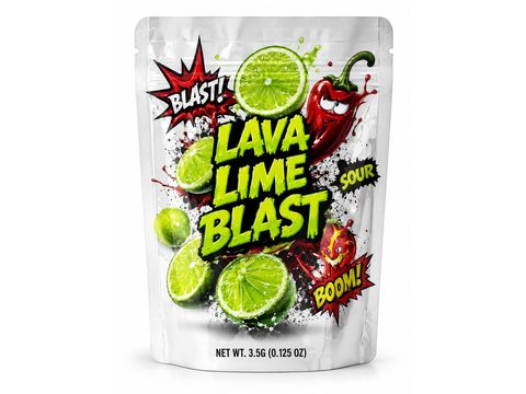 Lava Lime Blast 3.5g mylar bag