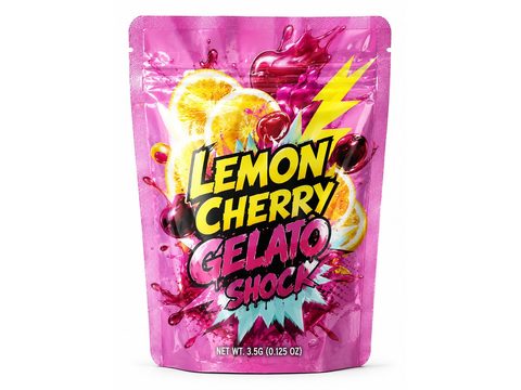 Lemon Cherry Gelato Shock 3.5g mylar bag