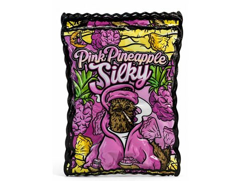 Pink Pineapple Silky 3.5g mylar bag