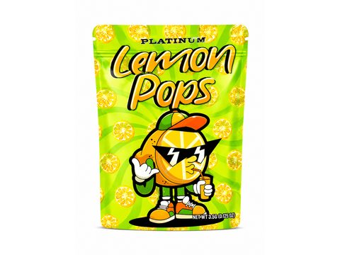 Platinum Lemon Pops 3.5g mylar bag