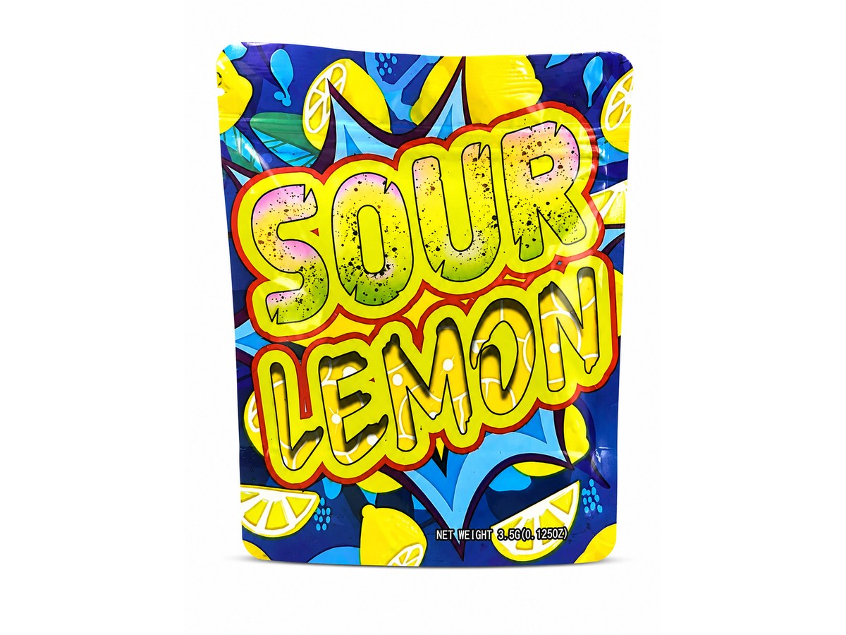 3.5g Mylar Bags — Sour Lemon — 3.9