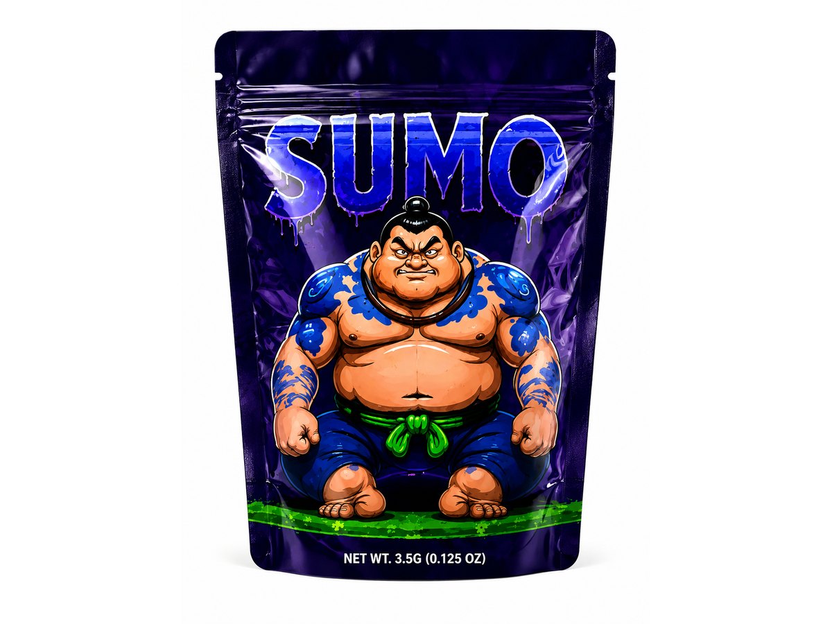 3.5g Mylar Bags — Sumo — 100 bags of one design