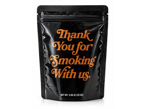 Thank You For Smoking 3.5g mylar bag