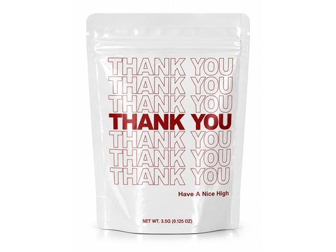 Thank You 3.5g mylar bag