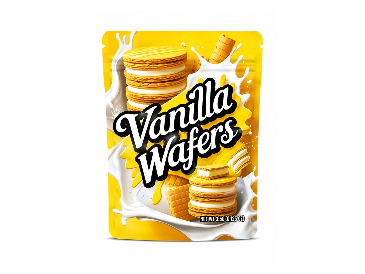 3.5g Mylar Bags — Vanilla Wafers