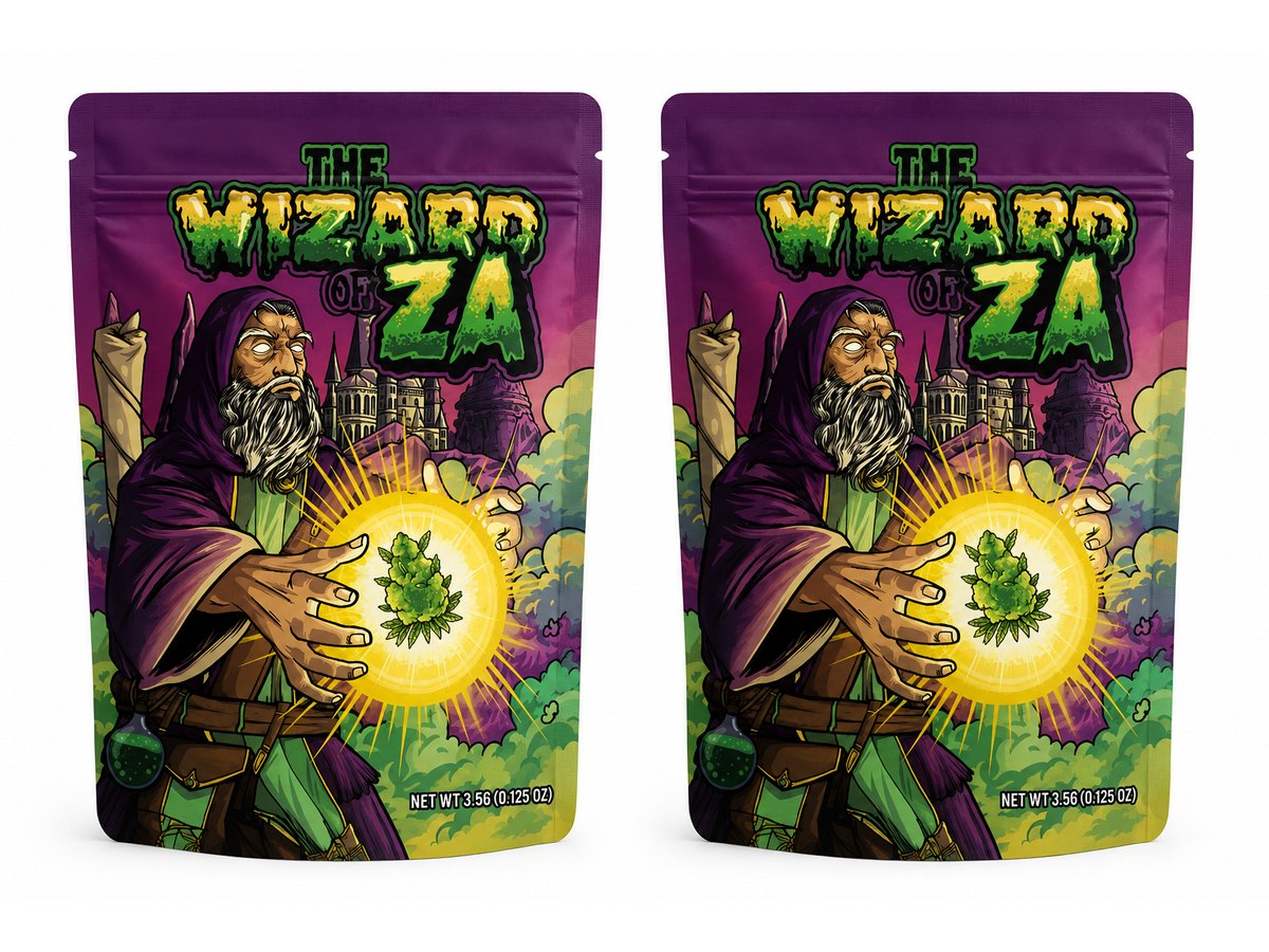 3.5g Mylar Bags — Wizard of Za — 100 bags of one design