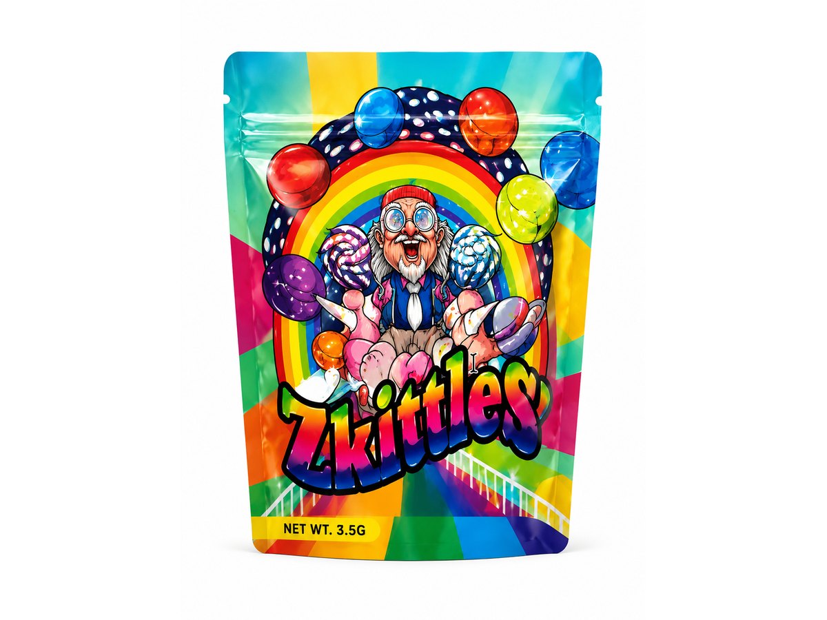 3.5g Mylar Bags — Zkittles — 100 bags of one design