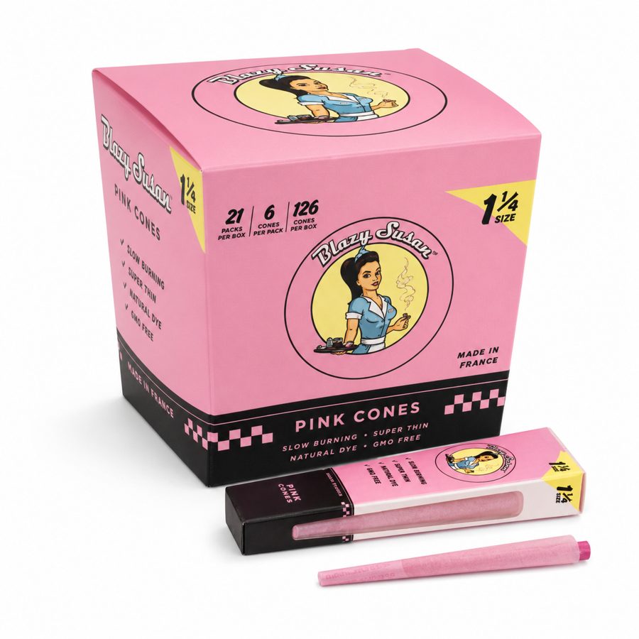 Blazy Susan Pink Cones 1 1/4 — 21 Packs