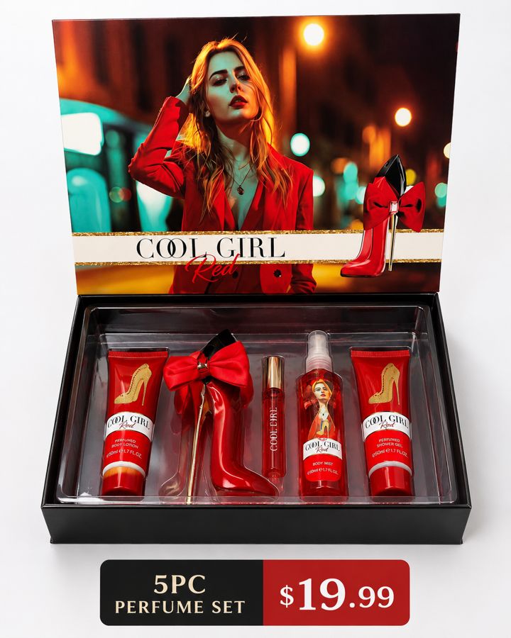 Cool Girl Red — 5pc Perfume Set