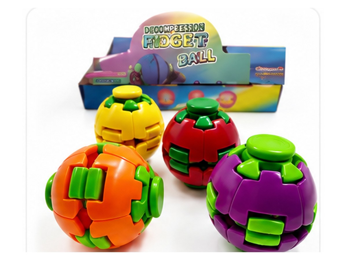Fidget Gyro Ball — 24pc Display — wholesale counter display