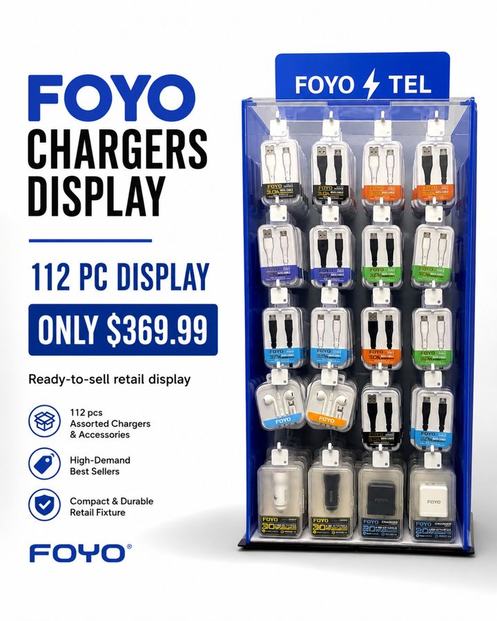 FOYO Chargers Display — 112pc