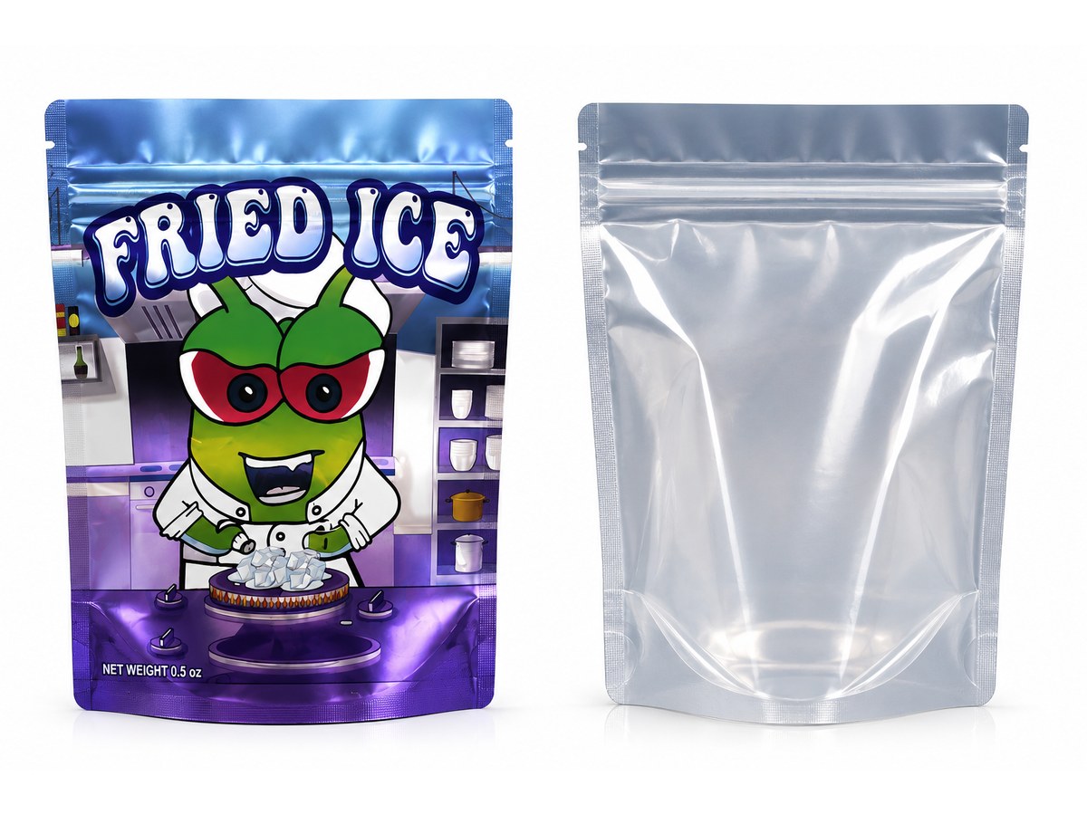 1/2oz Mylar Bags — Fried Ice — Stand-up pouch stand-up pouch, sold empty