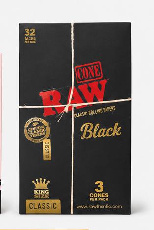 RAW Black Cone KS — 32pk Box