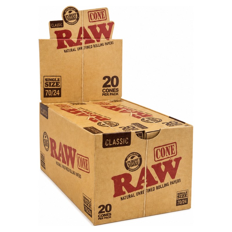 RAW Cone Classic 70/24 — 20pk Box wholesale