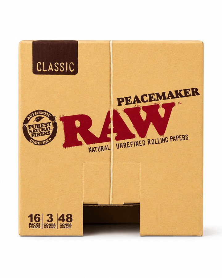 RAW Peacemaker Classic Cones — 48 Per Box