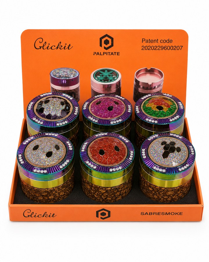 Rhinestone Bling Grinder Display — 6pc wholesale