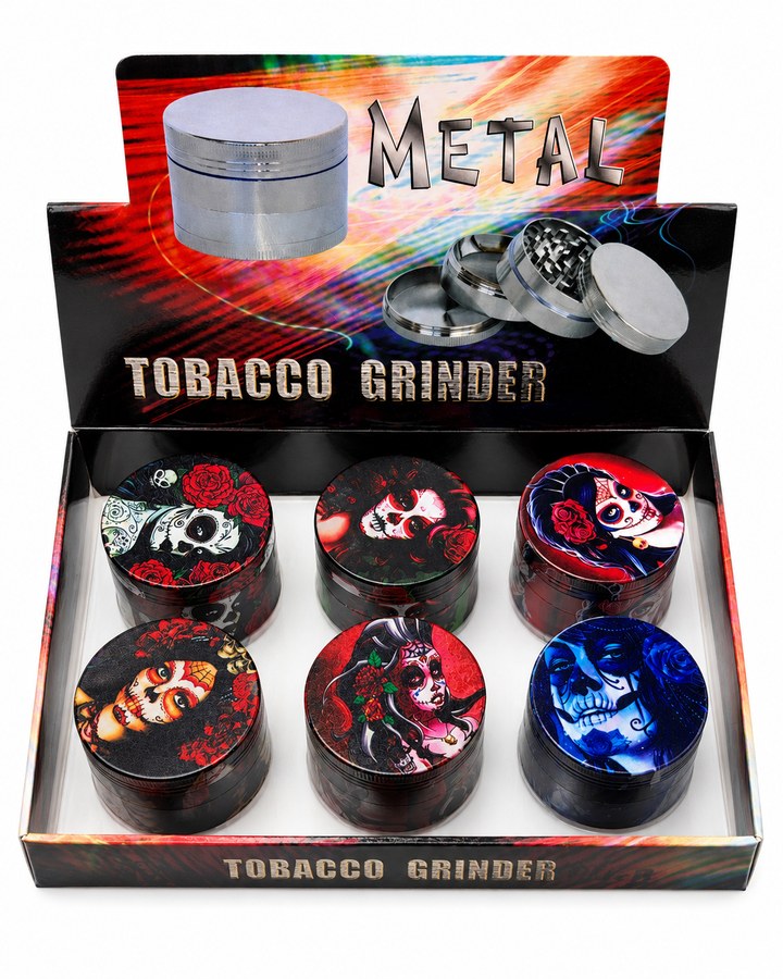 Sugar Skull Grinder Display — 6pc wholesale
