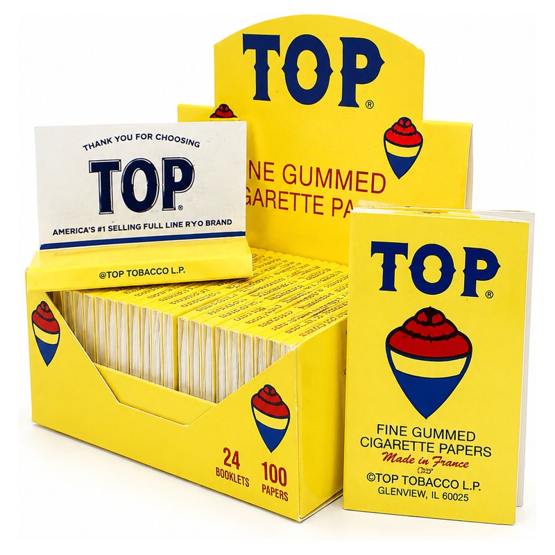 TOP Fine Gummed Cigarette Papers — 24 Booklets wholesale