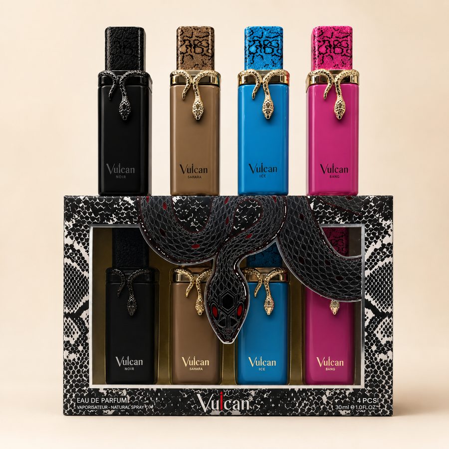 Vulcan 4-piece perfume gift set wholesale